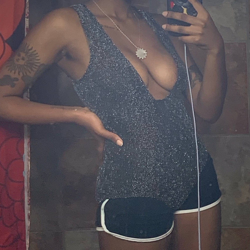 SOLD Topshop Deep Plunge Bodysuit